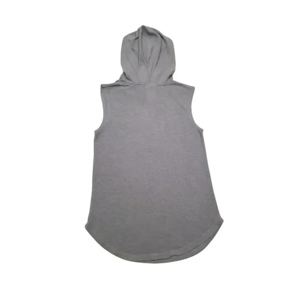 {Disney Parks} Currently Craving Snacks Print Grey Sleevesless Hooded Sweater - Picture 5 of 10
